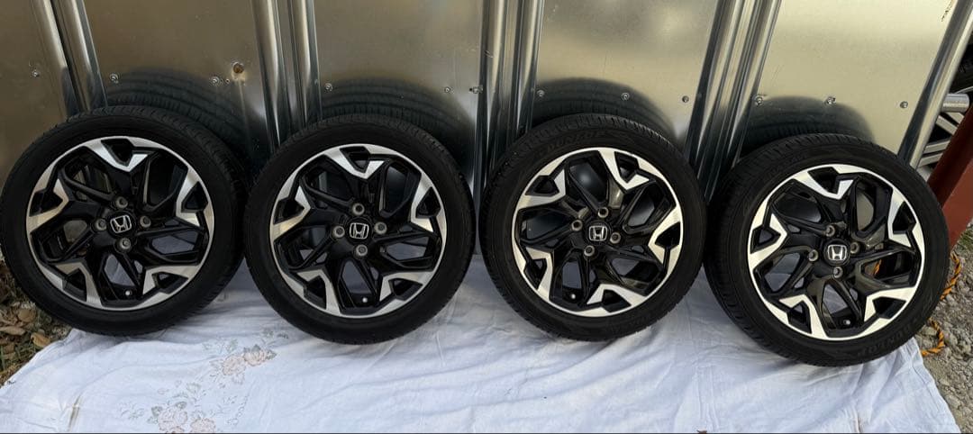 ホンダNBOxカスタム 純正15インチタイヤセット165/55R15 23年 ホンダ JF3 N-BOXカスタム 持ち込み 15インチ タイヤ交換 香川県