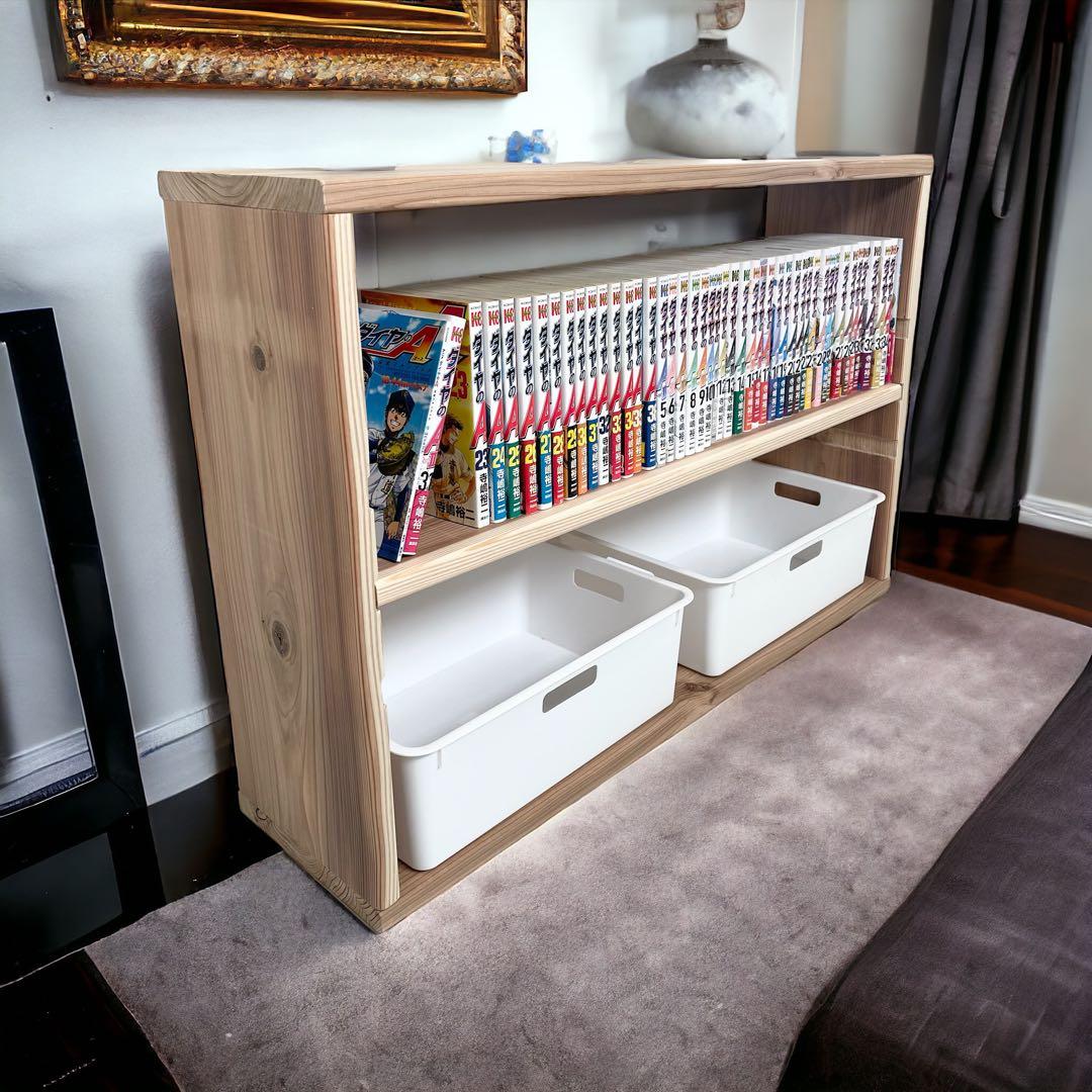 1台限定・特別価格 オープンシェルフ 80×54 白木ニス二回仕上げ 可動