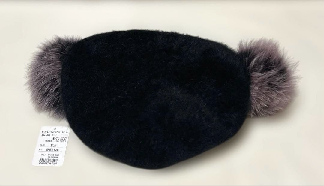 CA4LA ダブルポンポンアンゴラベレー帽 SALE】CA4LA & KIDS KIDS BONBON カシラ アンド キッズ ボンボン付