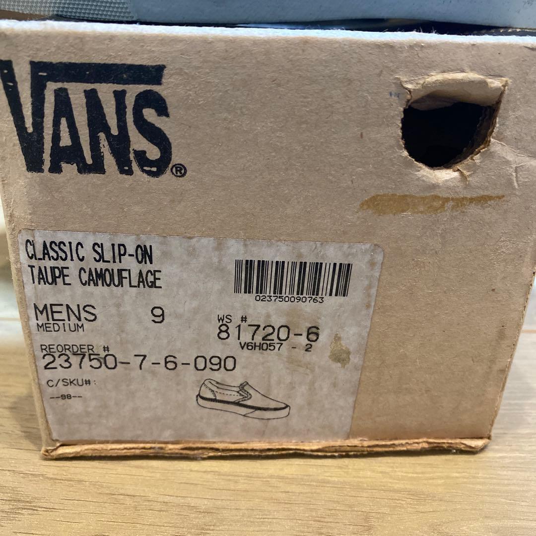 VANS アメリカ製 90's SLIP ON 迷彩 価格