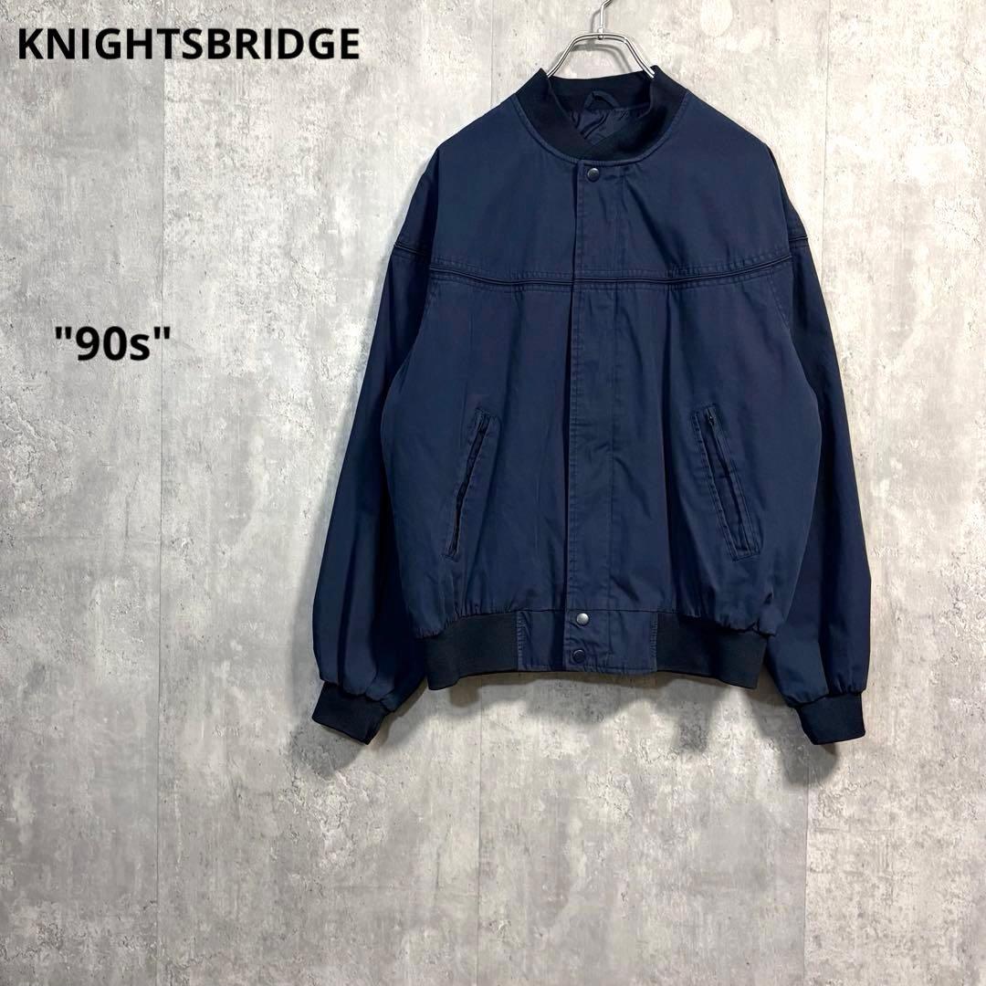 KNIGHTSBRIDGEダービージャケットMネイビー90s短丈ブルゾン KNIGHTSBRIDGEダービージャケットMネイビー90s短丈ブルゾン - メルカリ
