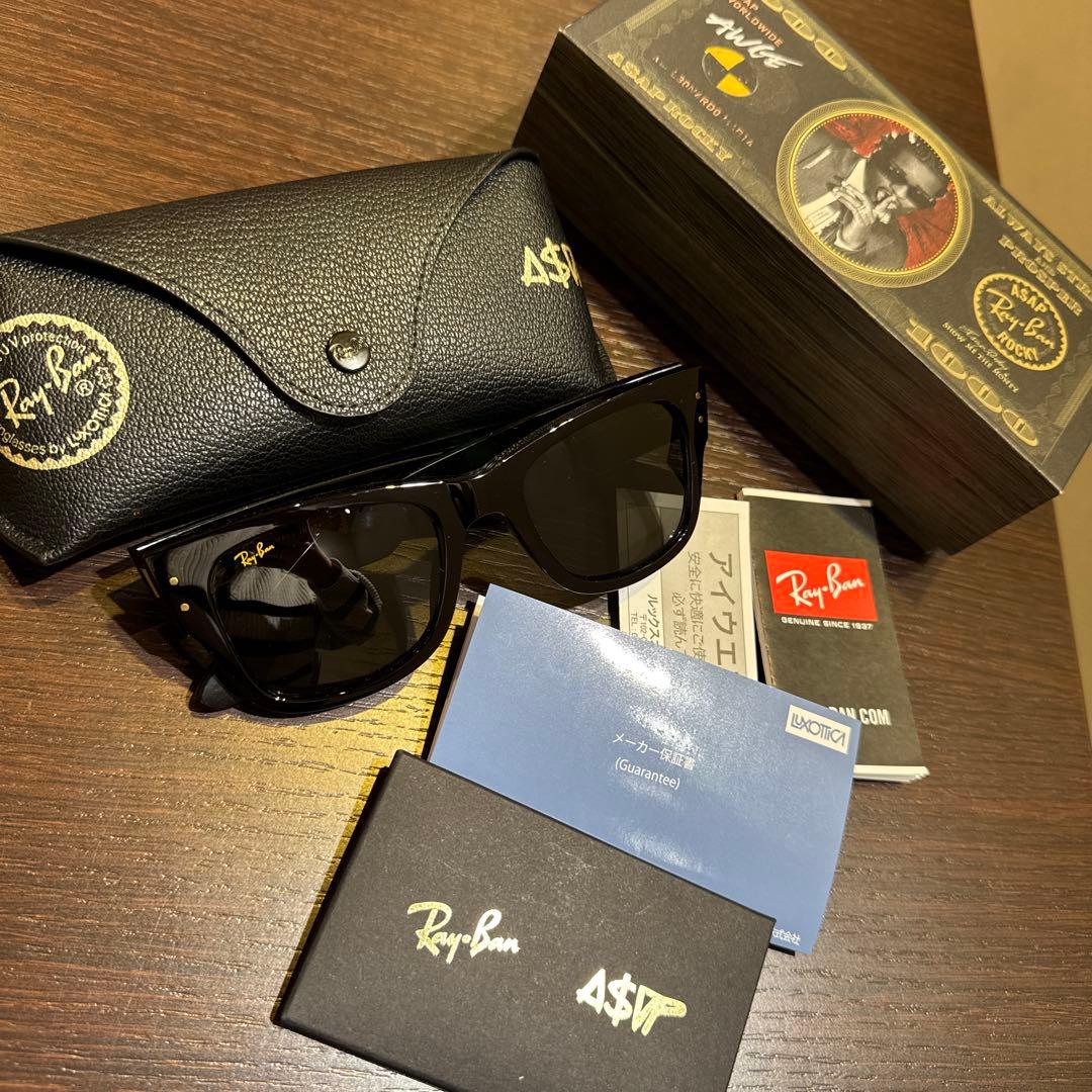 小物 RayBan ASAP ROCKY MEGA WAYFARER RB0840SF Amazon.com: Ray-Ban A$AP Rocky RB0840S Mega Wayfarer Blacked Out