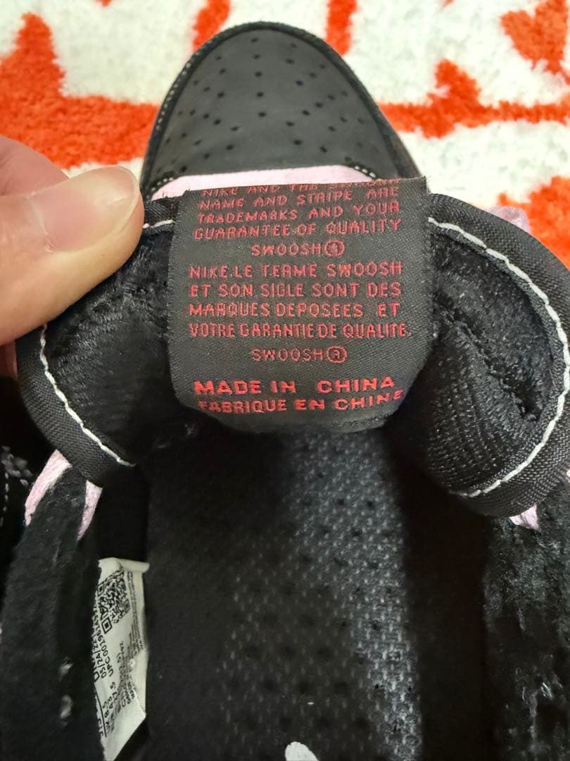 トラヴィススコット×ナイキ AJ1 LOW ブラックファントム 27.5cm