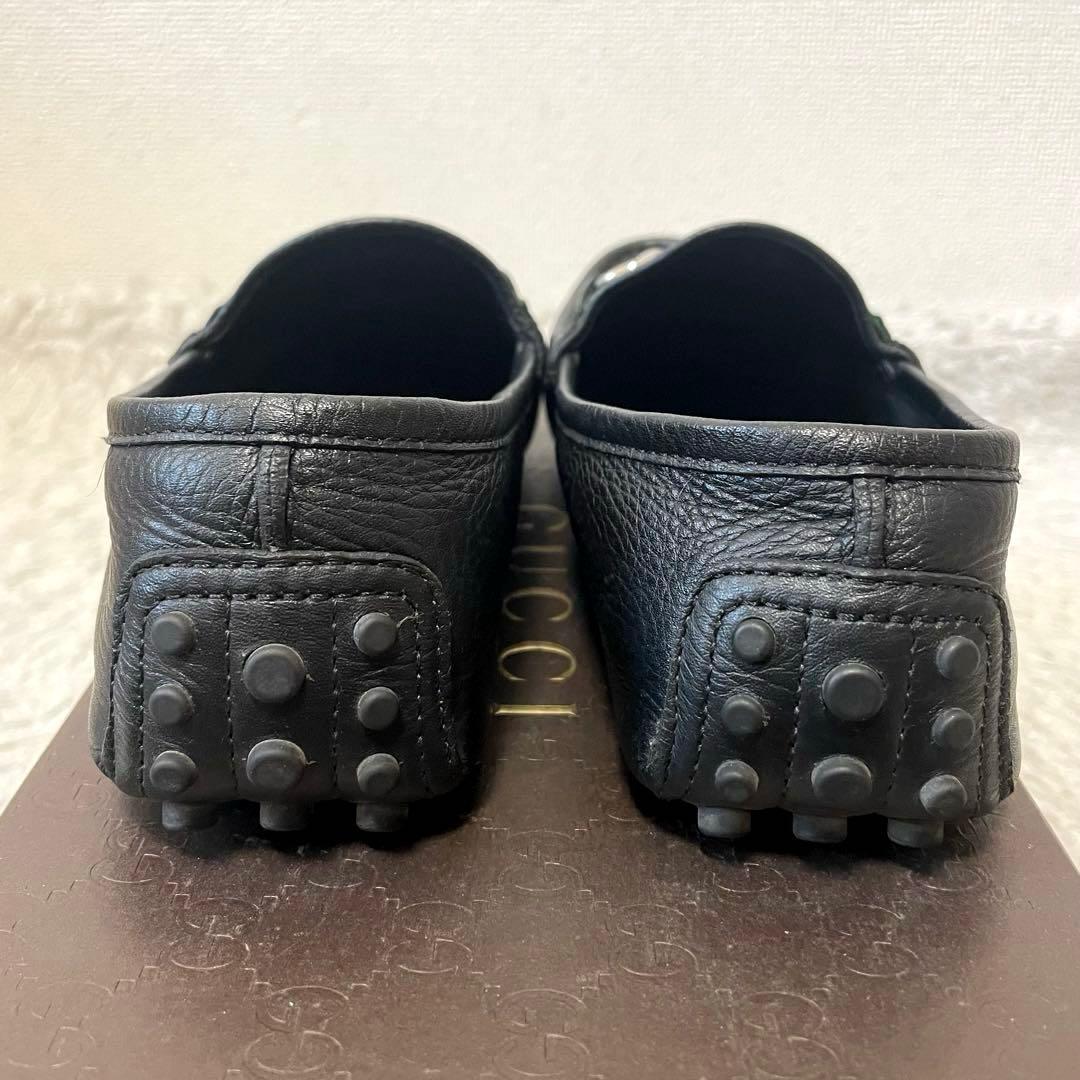 美品 GUCCIドライビングシューズ　ホースビット　シェリーライン 23.5cm