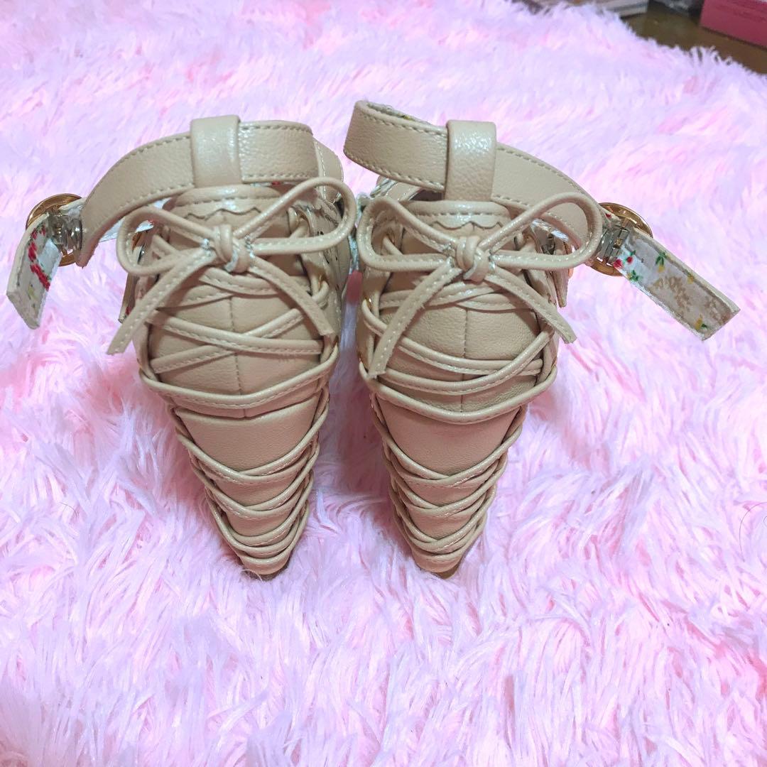 LIZLISA正規品】リボン レース ストラップ パンプス【希少】