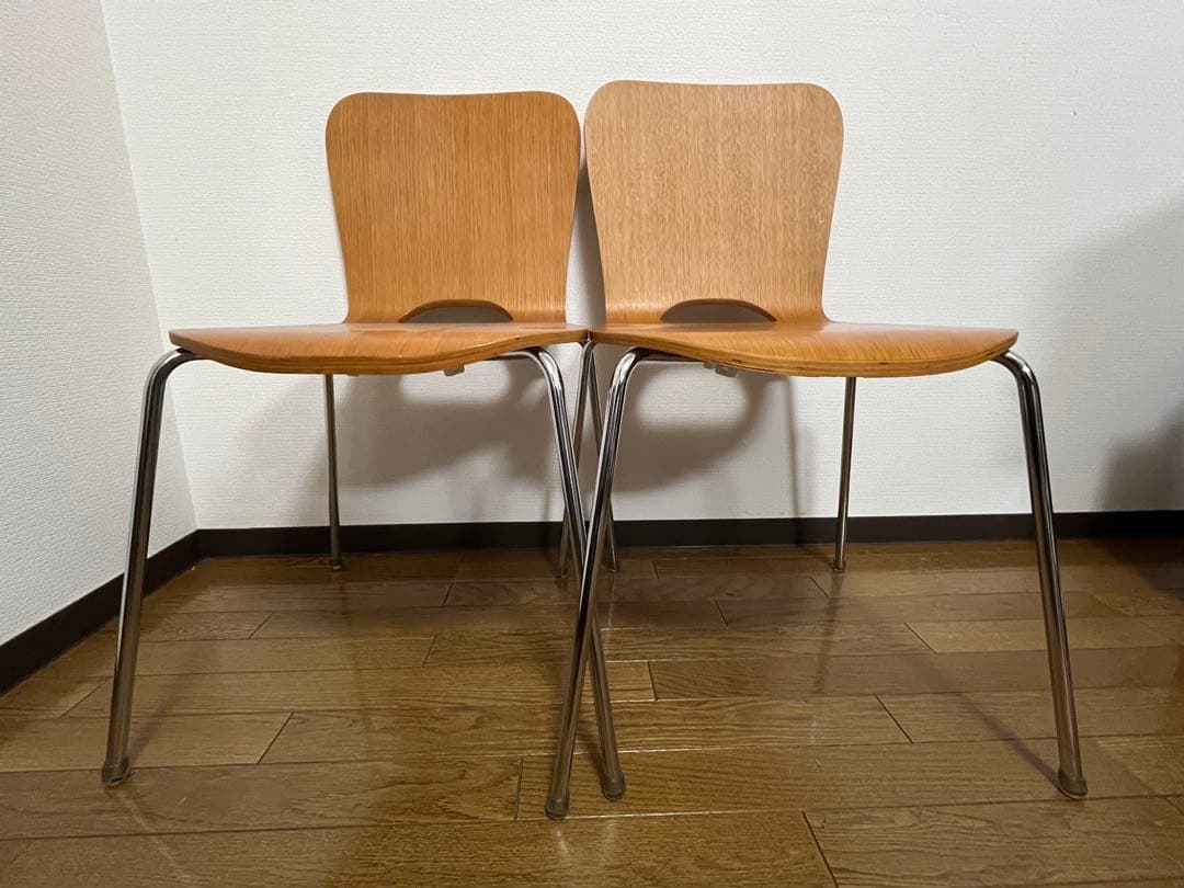 《unico》木製椅子2脚セット★廃番品★