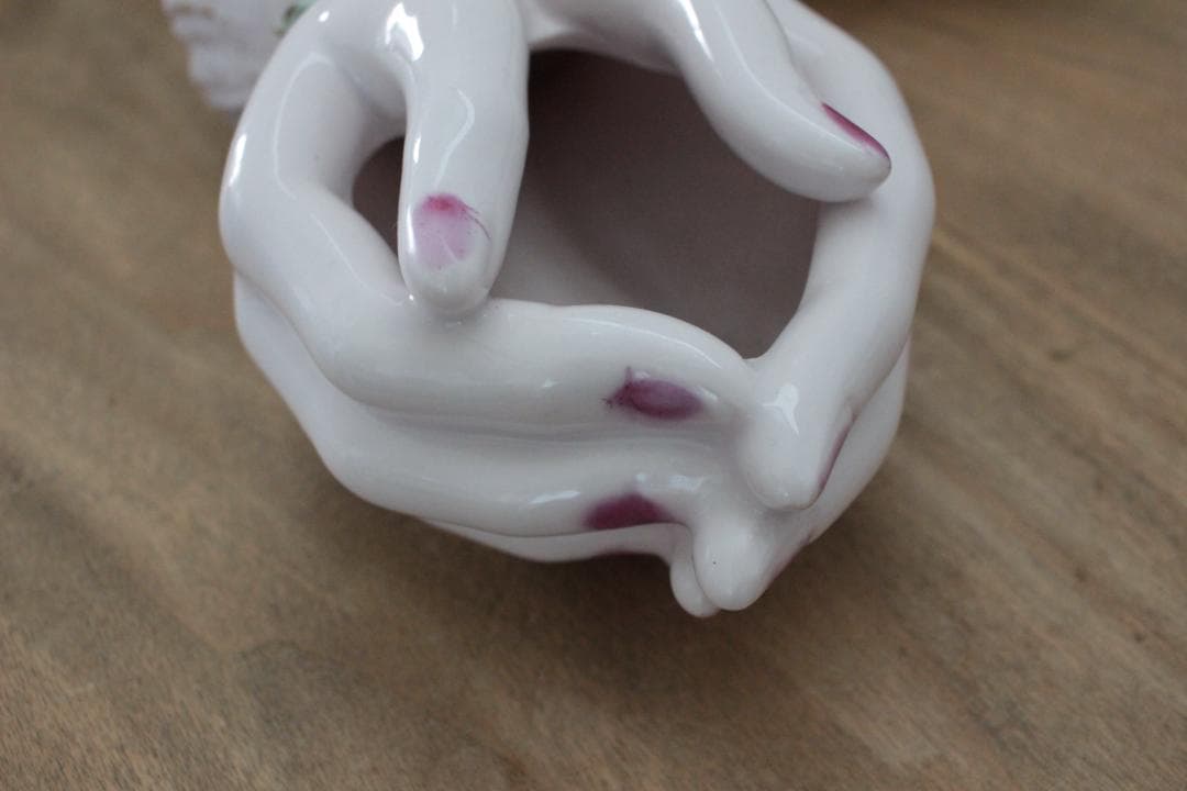 D】バラ・レフトンのハンドモチーフ/Lefton Porcelain - 彫刻