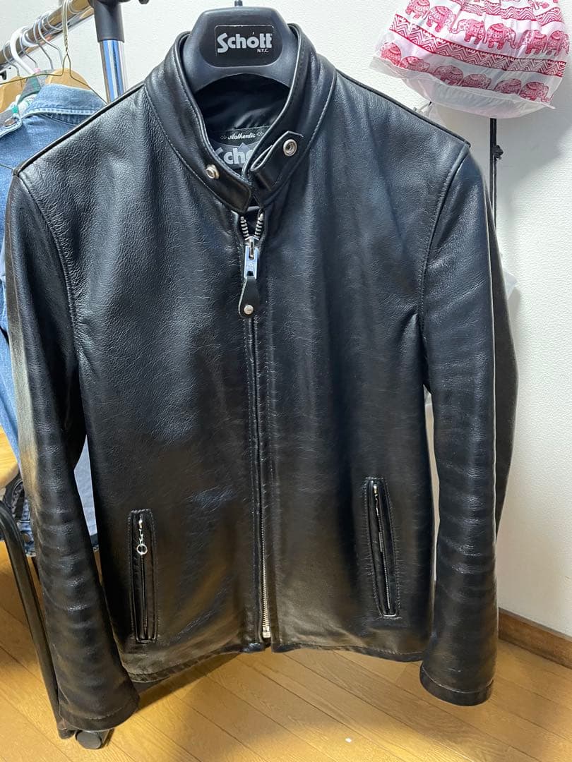 Schott レザーシングルライダースジャケット Sサイズ 楽天市場】【ポイント10倍】 Schott ショット 70's シングルライダース