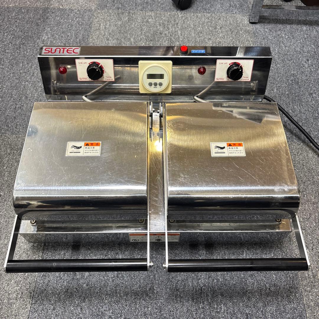 Suntec ワッフルメーカー 2プレート　SBW-200 サンテック (SUNTEC) ベルギーワッフルベーカー 丸型 2連式 SBW-200
