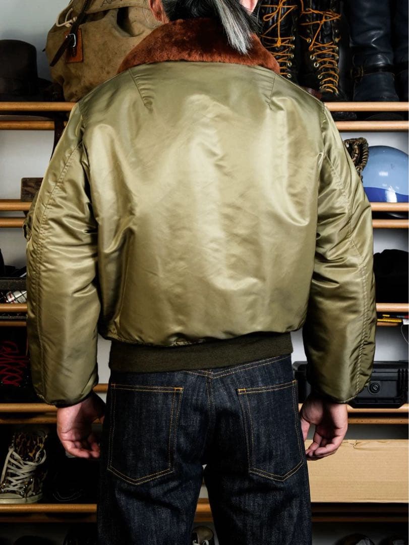 希少 B-15B 初期型 復刻 MA-1 no.3220規格 馬革38（M）