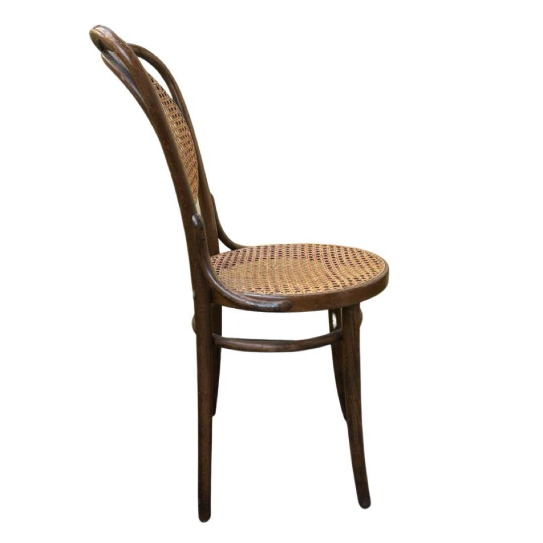 希少】アンティーク 曲木 籐 チェア ラタン ビンテージ 曲げ木