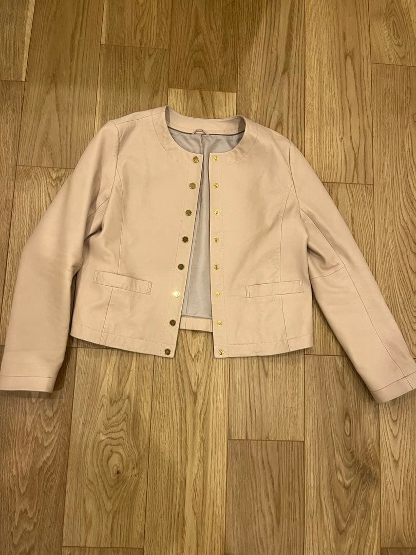 ANAYI ラムレザードットボタン ジャケット - メルカリ