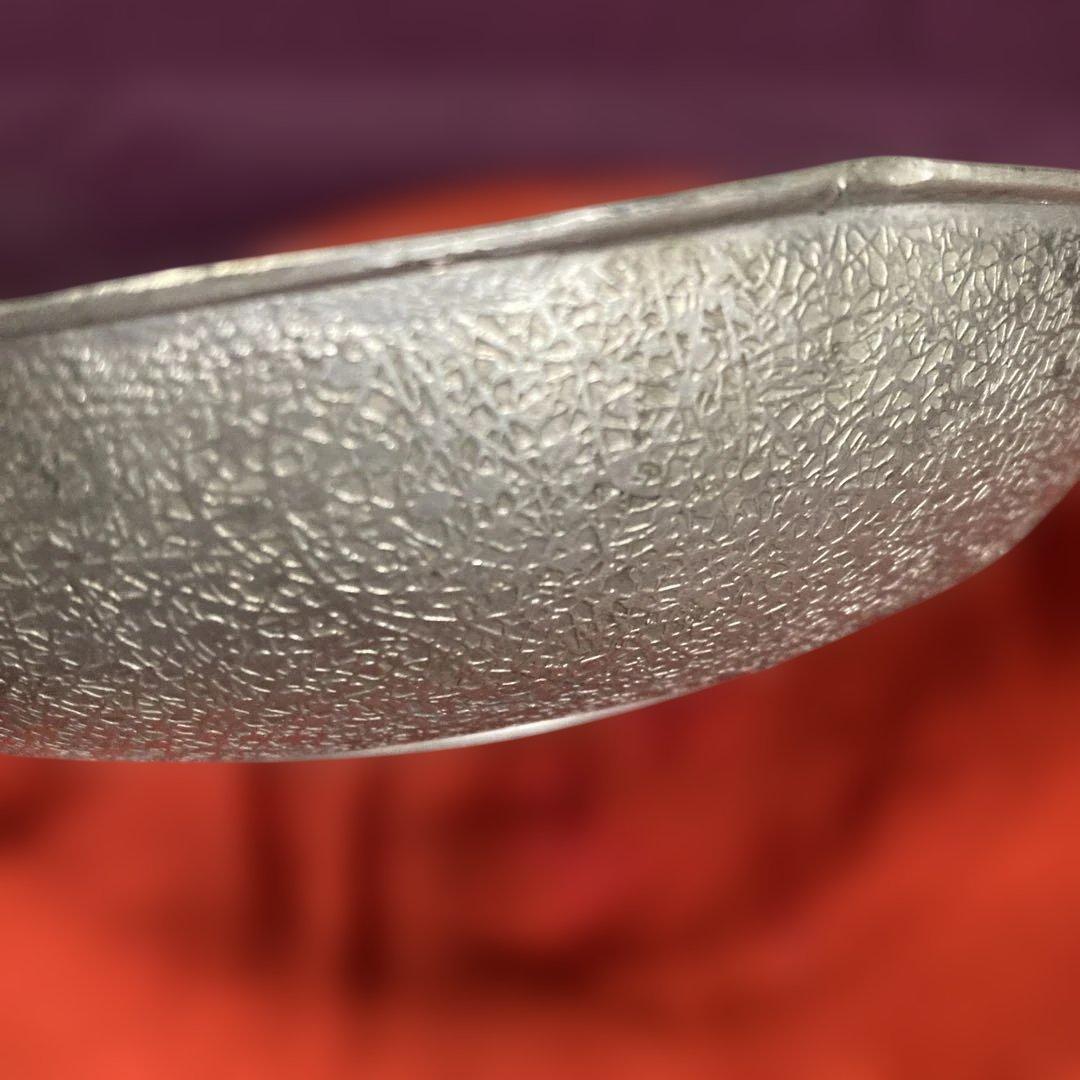 錫 花形水仙文様 菓子器