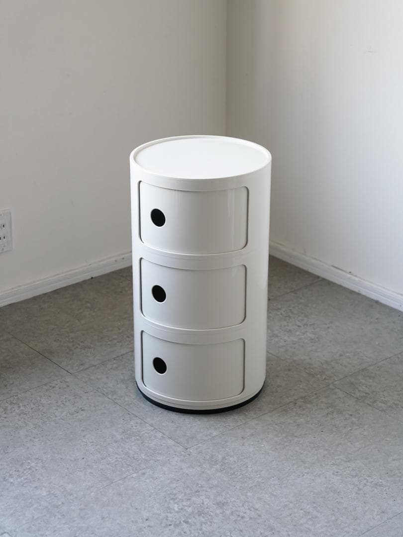 Kartell \"コンポニビリ\" 正規品 3段 ホワイト ミッドセンチュリー