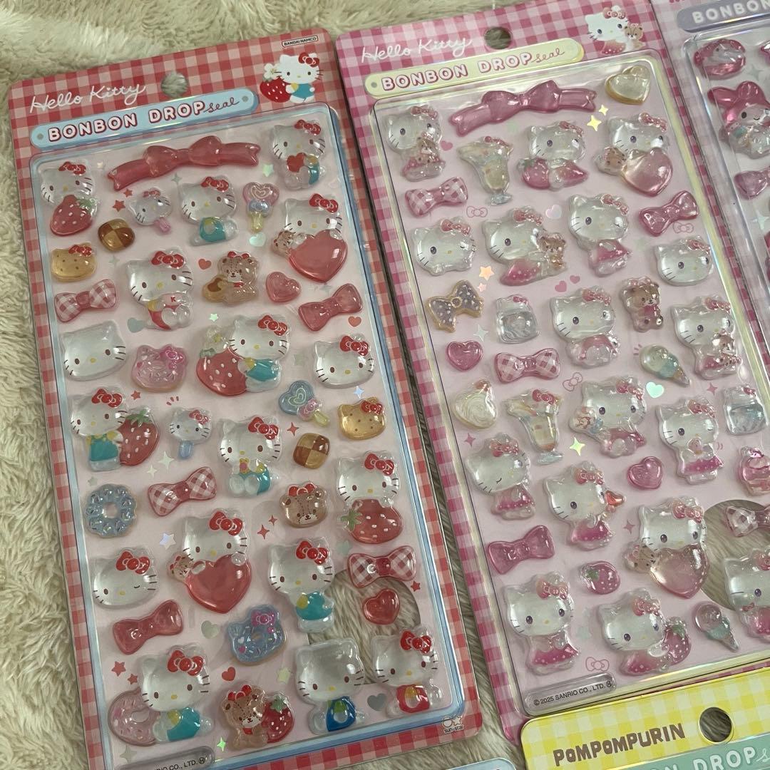 サンリオ 第二弾 ボンボンドロップシール 正規品 コンプリート8種類
