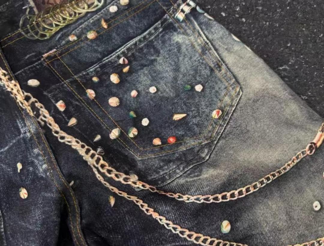 馬年限定 Acne Studios チェーン柄ジッパーパンツ - メルカリ