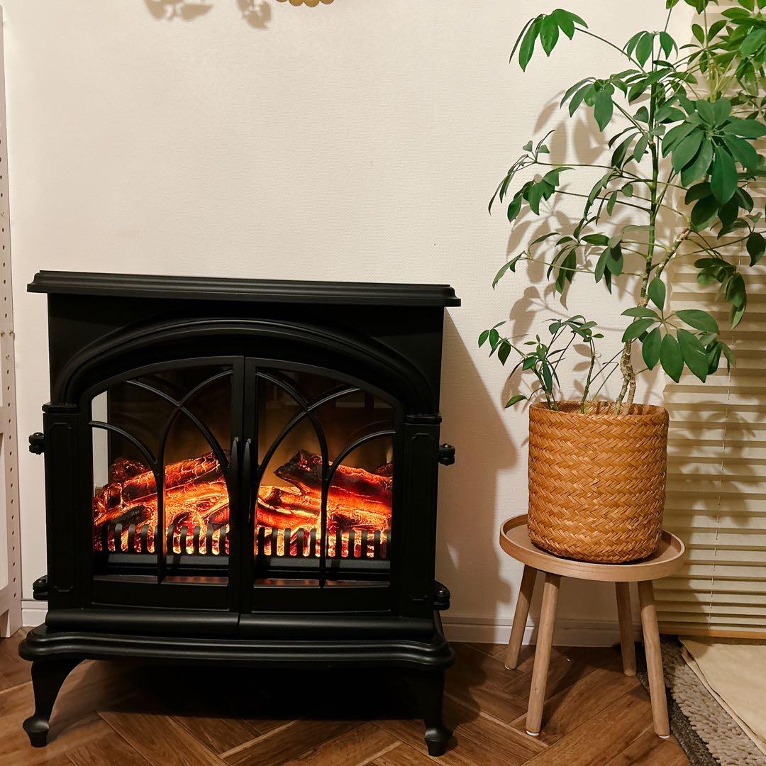 ニトリ ワイド暖炉型ファンヒーター BLT-999B-3-BK 2018年製 - メルカリ