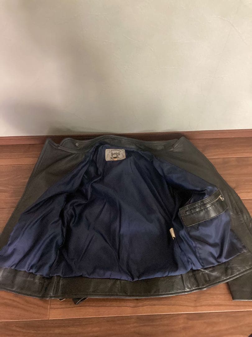 KUSHITANI クシタニ ビンテージ ブラック シングルライダースジャケット