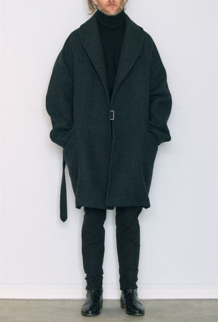 COMOLI コモリ 18AW ウール ショールカラーコート N03-04007 - メルカリ