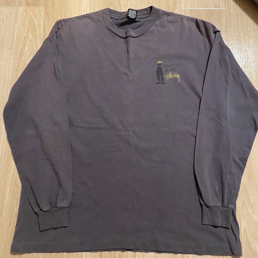 80s vintage】STUSSY シャドーマン ロンT オリジナル USA - メルカリ