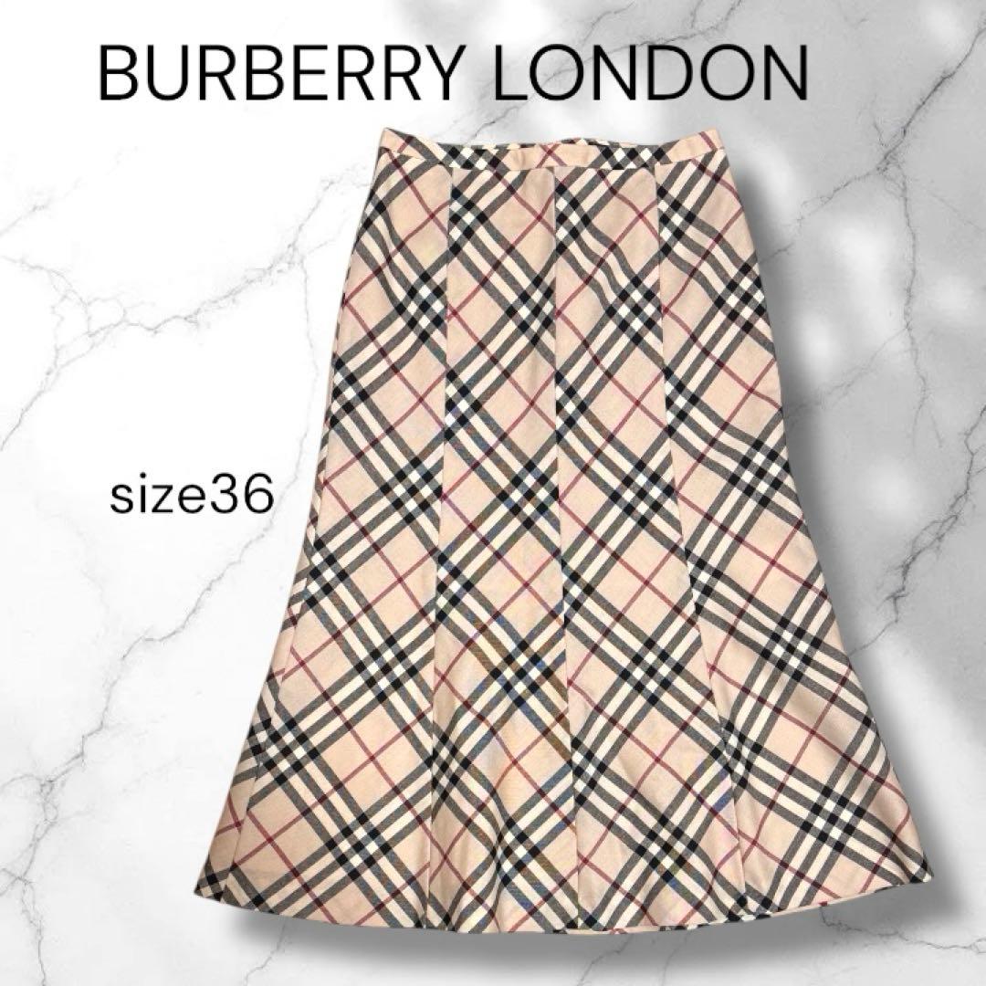 極美品✨ BURBERRY LONDON ノバチェック ウール スカート 36 - メルカリ