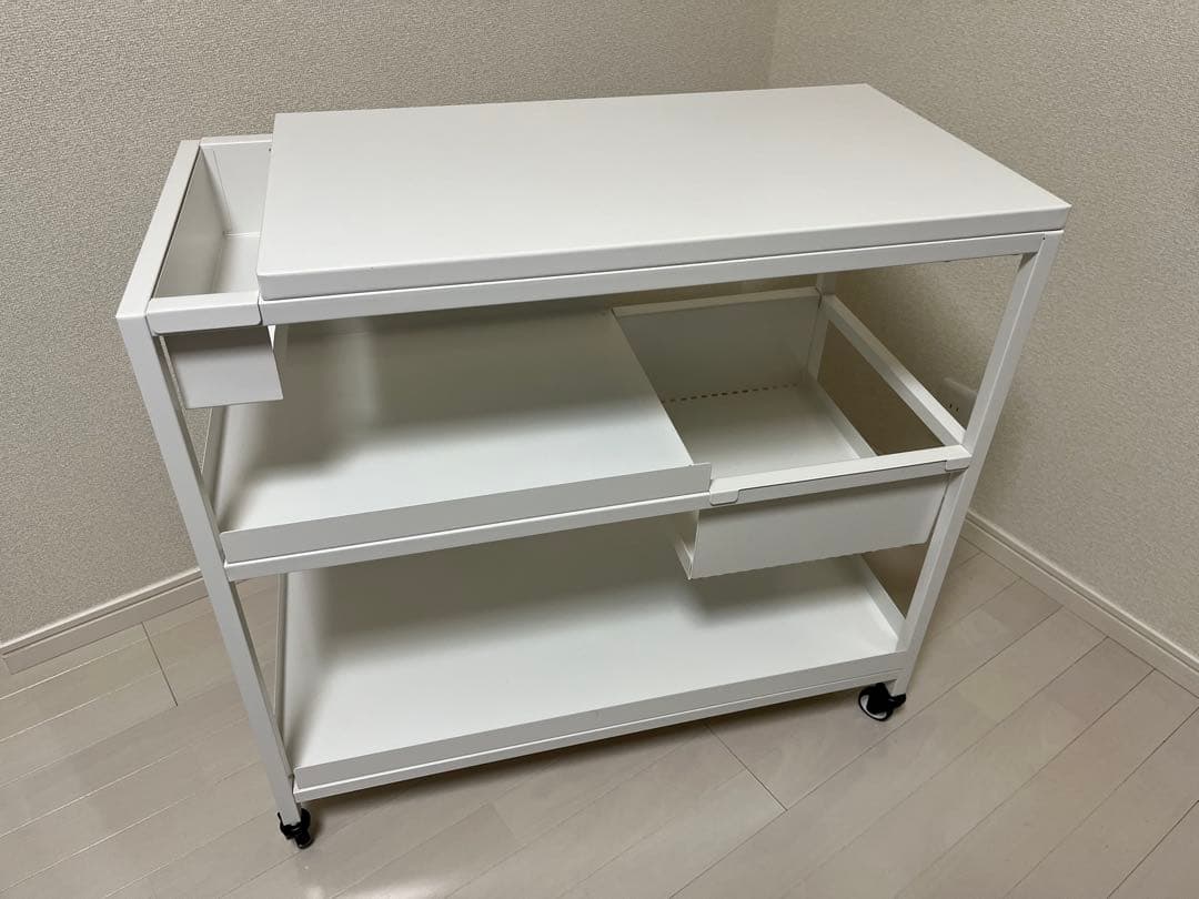 IKEA トロッテン TROTTEN ワゴン ホワイト TROTTEN トロッテン ワゴン, ホワイト, 80x40 cm - IKEA