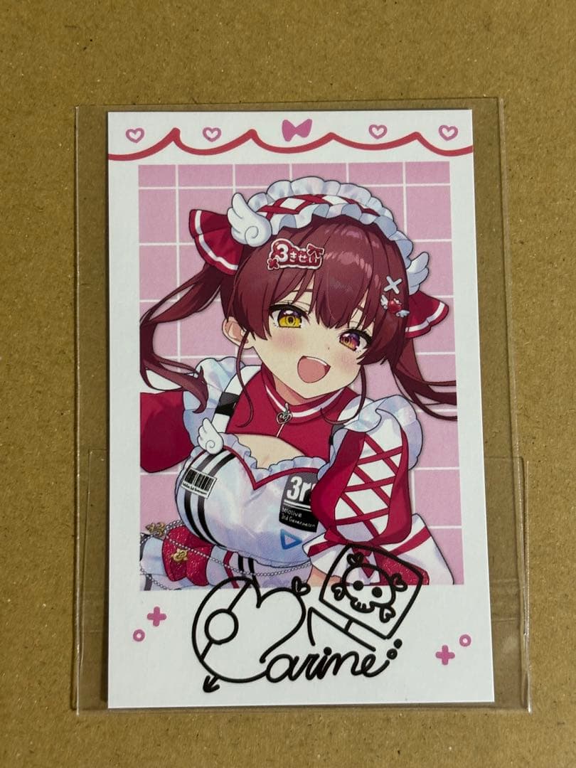 ホロライブ 3期生 1stEPきゅるるん大作戦 マリン チェキ風カード