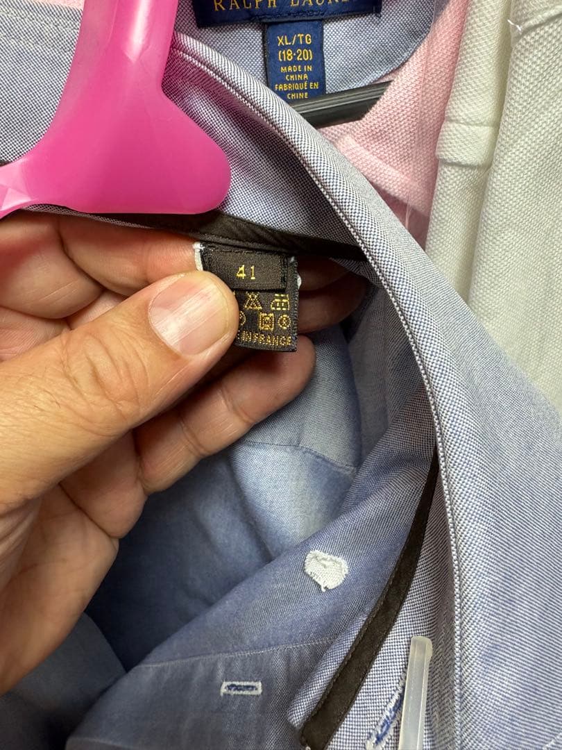 ルイヴィトン ボタンダウンシャツ サイズ41 ブルー