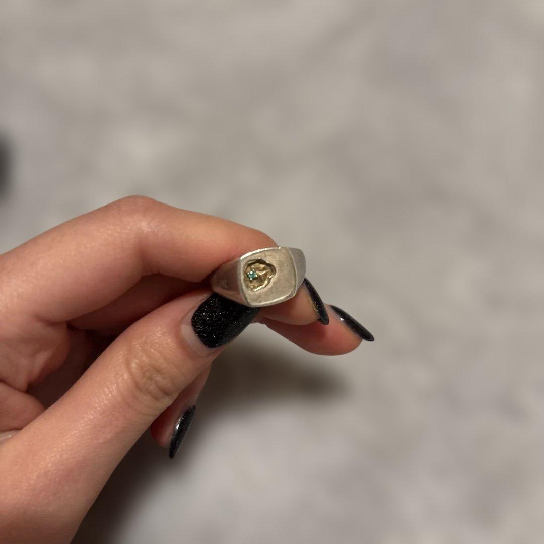 Tom Wood Mined Ring Emerald サイズ54 トムウッド