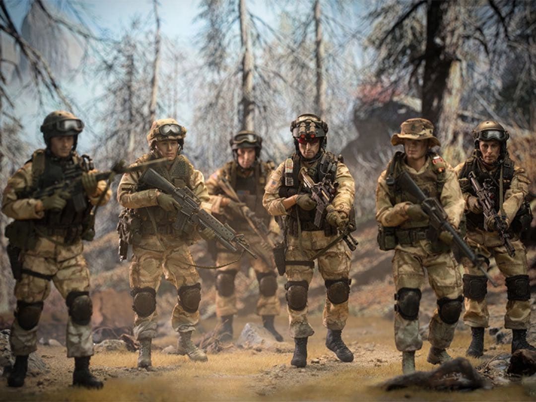 ミリタリー US Military75th Delta Special Force 1/12 US Military 75th Rangers & Delta Special Force 1/12 Scale Figure Set