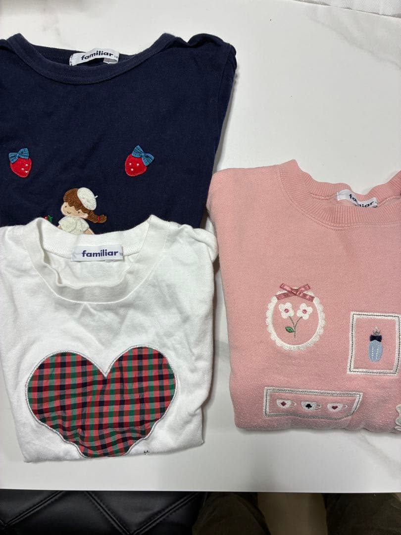 coco　familiar Tシャツ2枚とトレーナー coco familiar Tシャツ2枚とトレーナー coco familiar Tシャツ2枚と