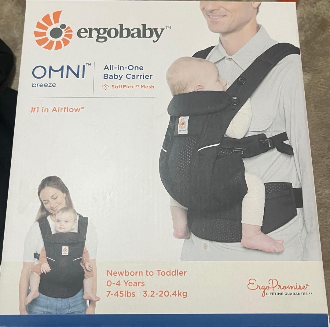 エルゴベビー OMNI Breeze ブラック 【箱・説明書・ポーチ付】 OMNI Breeze / ブラック＆ベージュカラーブロック | エルゴベビー
