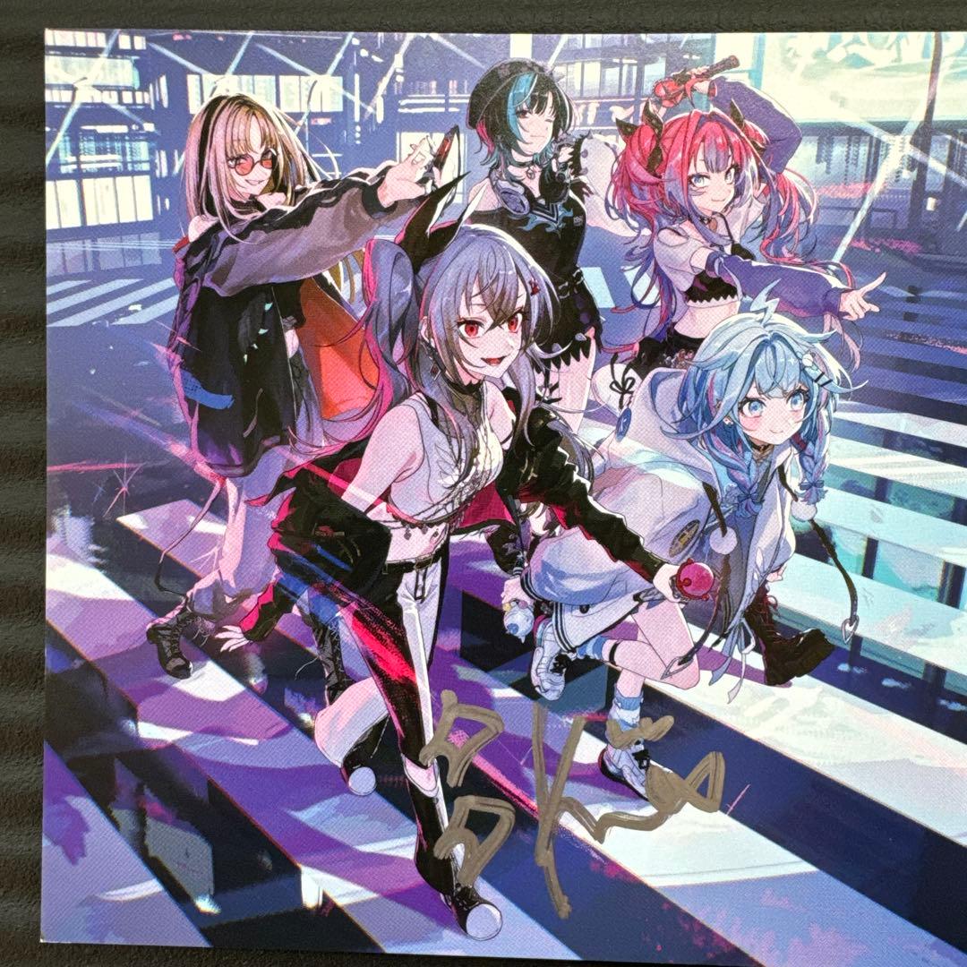 ホロライブ FLOWGLOW 綺々羅々ヴィヴィ 直筆サイン入りアナザー