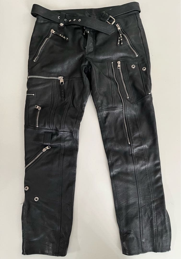 アレキサンダーマックイーン レザーパンツ48 - メルカリ