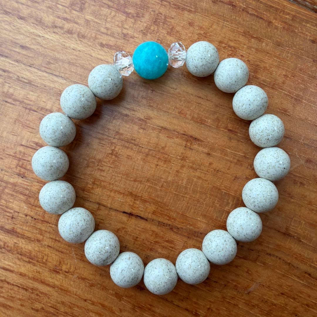 台湾 北投石 ブレスレット 正規品 保証書付き アマゾナイト 水晶 天然石 台湾 北投石 ブレスレット 正規品 保証書付き アマゾナイト 水晶