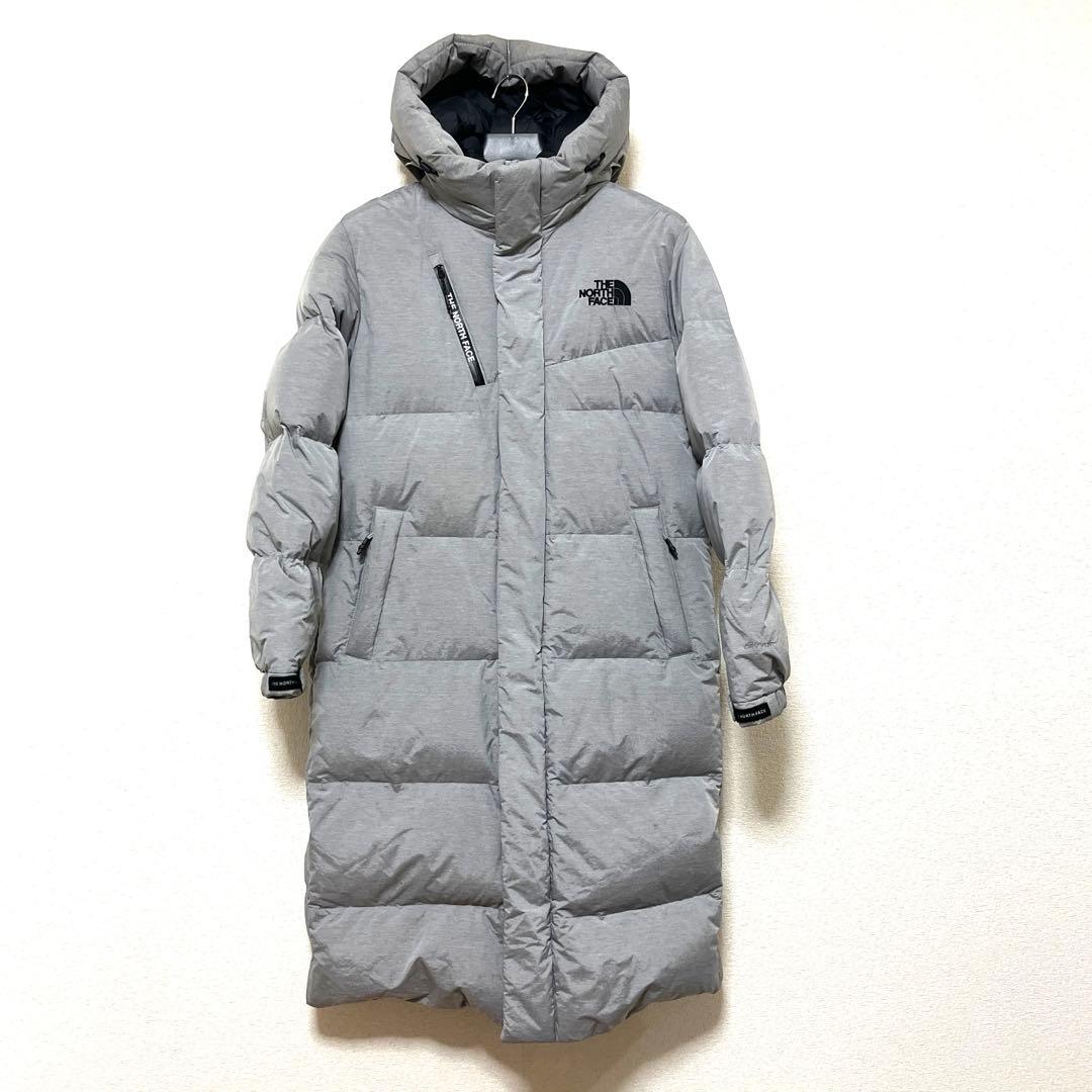 ノースフェイス ロングダウンジャケット メンズM レディースL XL グレー THE NORTH FACE(ザ・ノースフェイス)/軽量 保温 ロングダウンコート