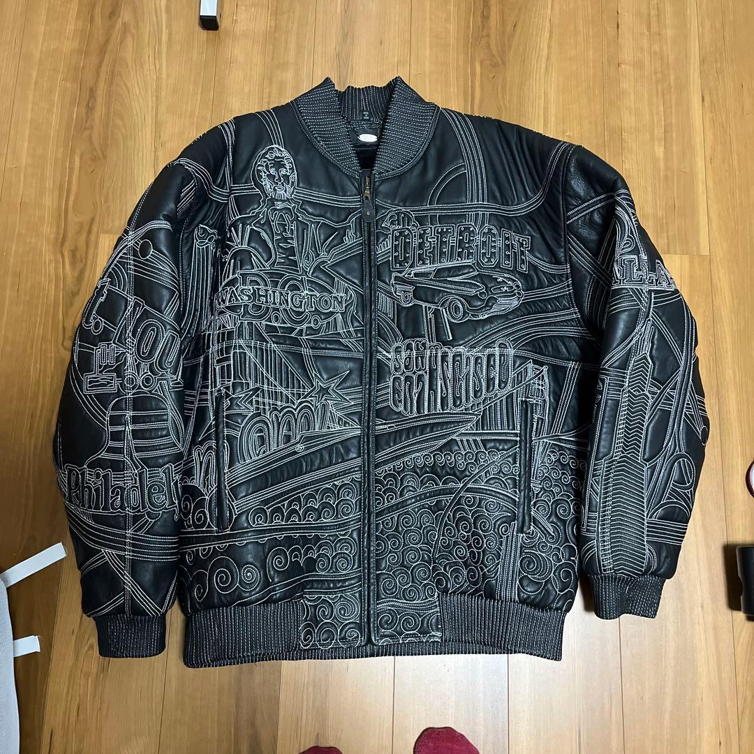 pelle pelle 風 レザージャケット 刺繍 ビンテージ - メルカリ