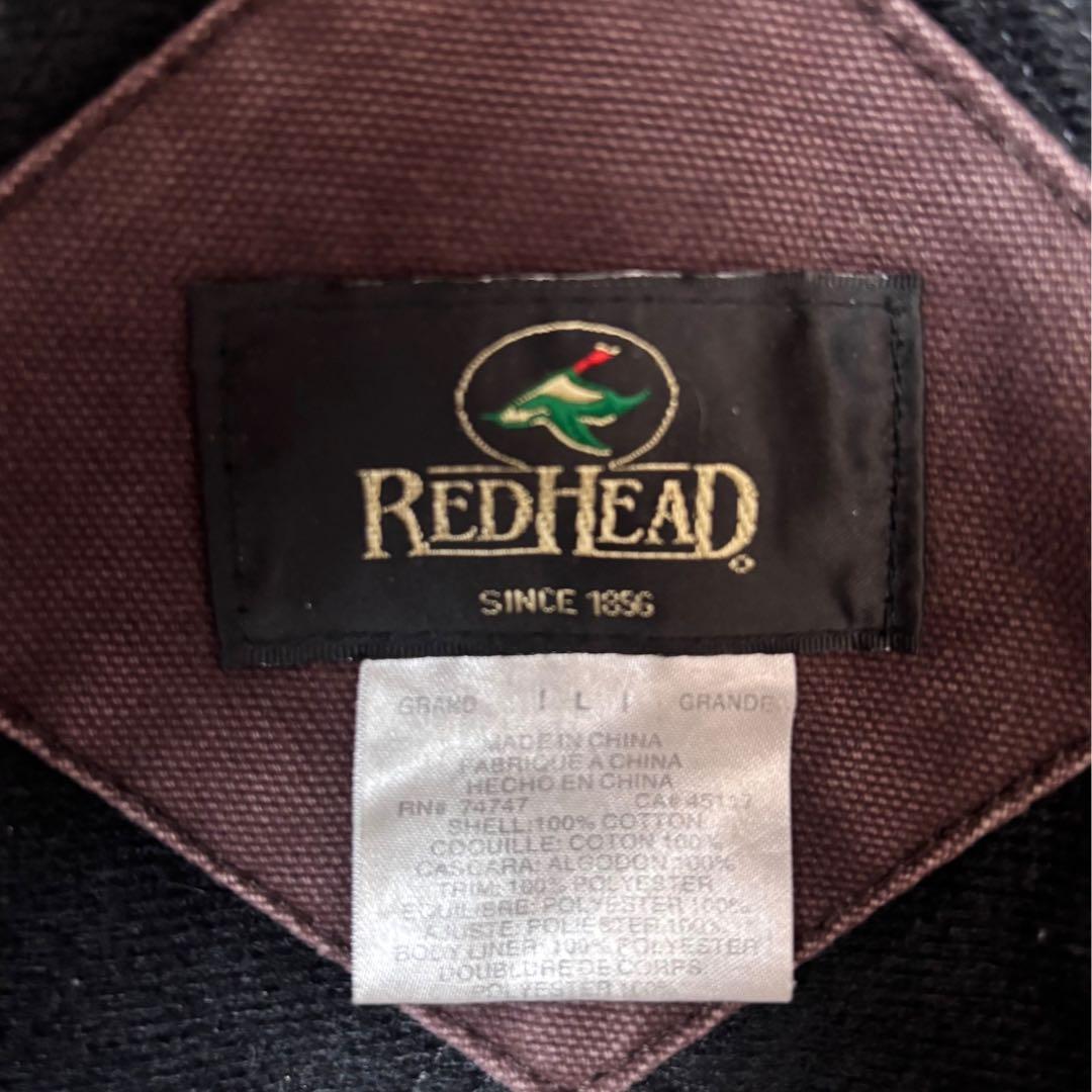 ダック アクティブジャケット 企業刺繍 REDHEAD フェード ブラウン L