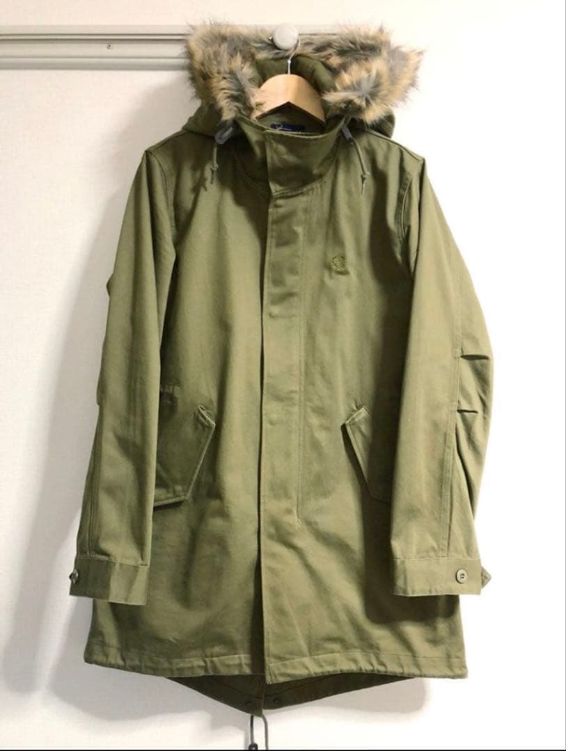 16AW FRED PERRY フレッドペリー モッズコート ライナー付き M フレッドペリー ライナー付 モッズコート メンズ SIZE S (S) FRED