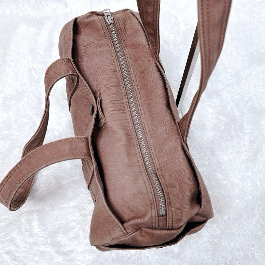 廃盤・レア】ポーター PORTER ミニドラムバッグ ショルダーバッグ 赤茶