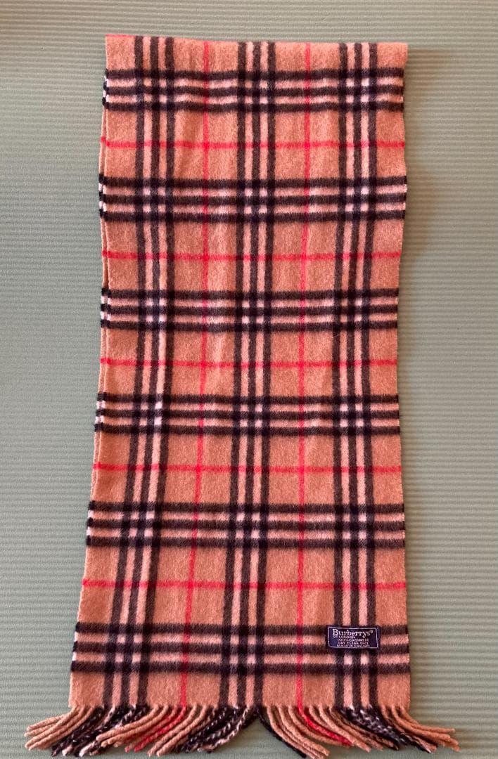 BURBERRY ノバチェック カシミヤ100% マフラー 英国製 - メルカリ