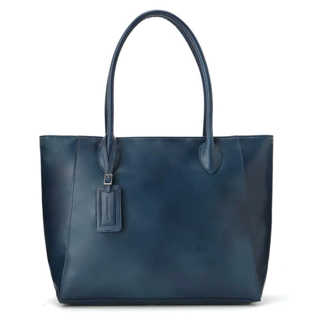 マザーハウス MOTHERHOUSE アンティーク キャリア トート ネイビー