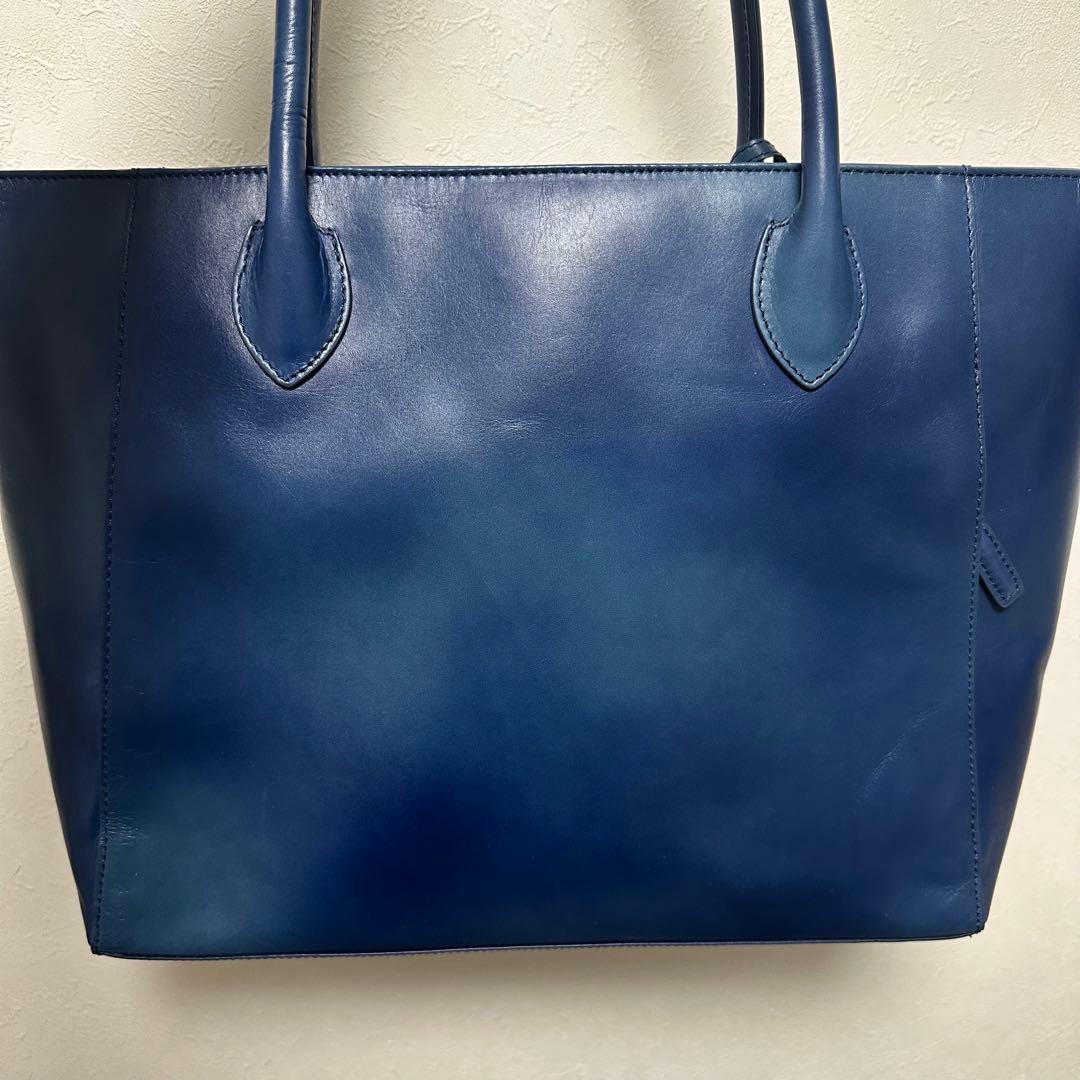 マザーハウス MOTHERHOUSE アンティーク キャリア トート ネイビー