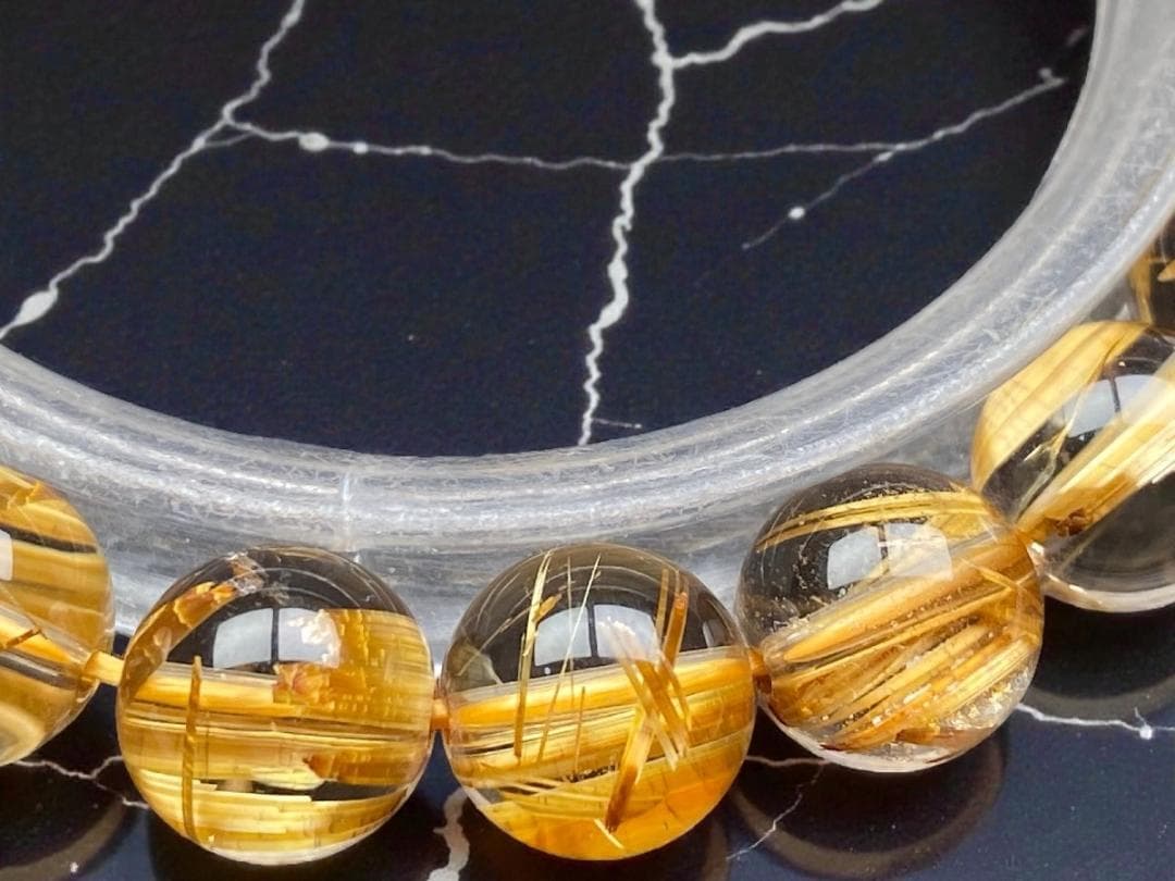 xTB7d7]式神入りタイチンルチル最強の金運・幸運・守護石 9.2㍉超極品