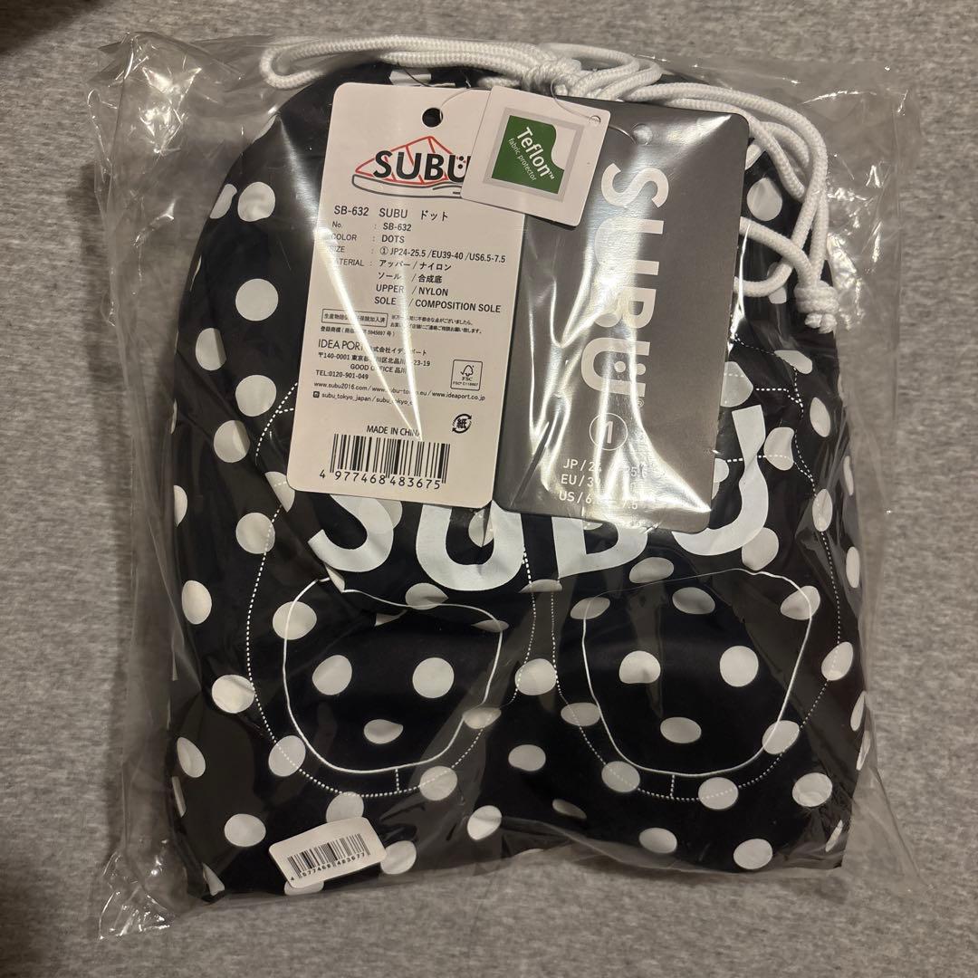 SUBU ドット柄 スリッパ サイズ1 (24-25.5cm) - メルカリ