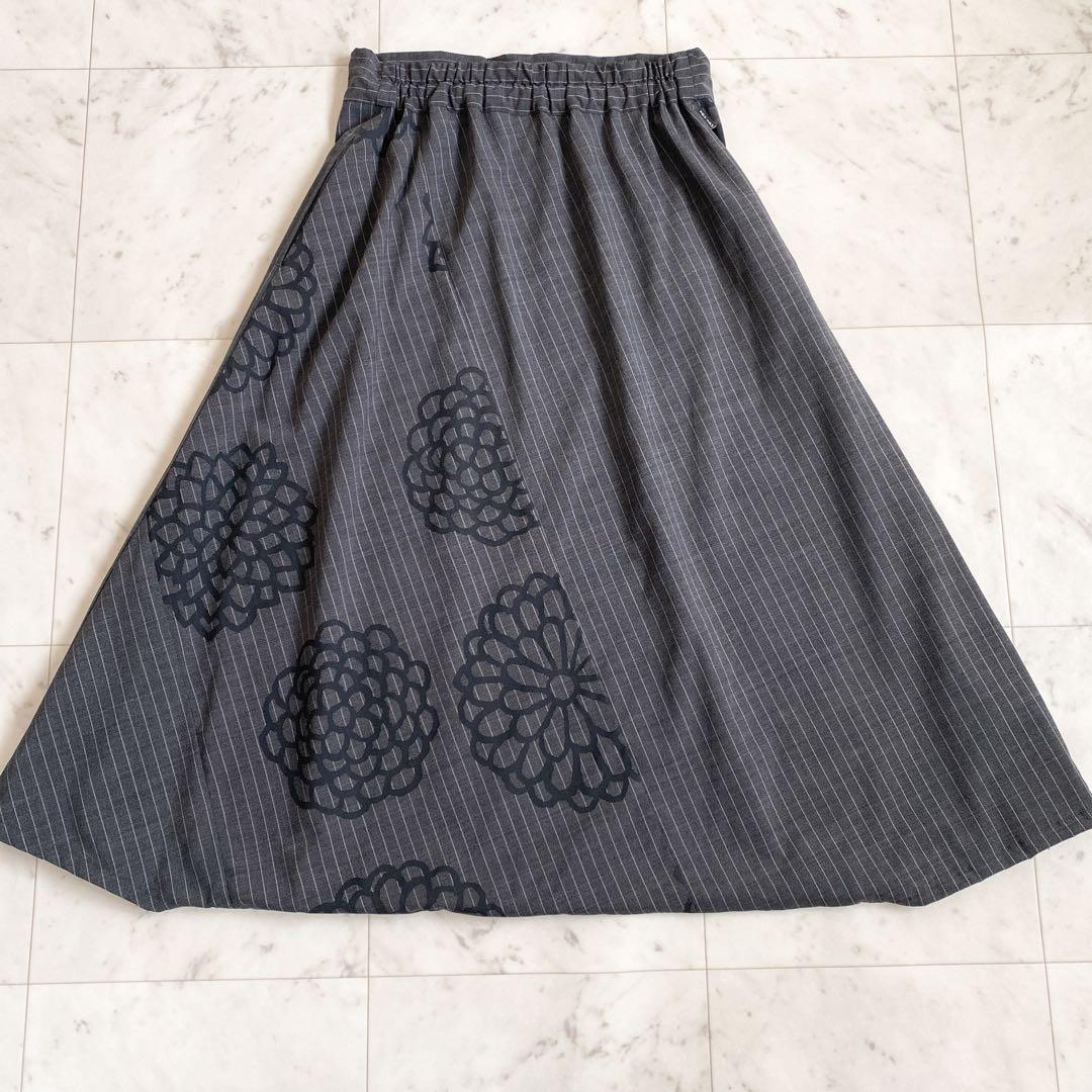 美品✨sou•sou(ソウソウ) 富士 京都 ストライプ 花柄 サルエルパンツM