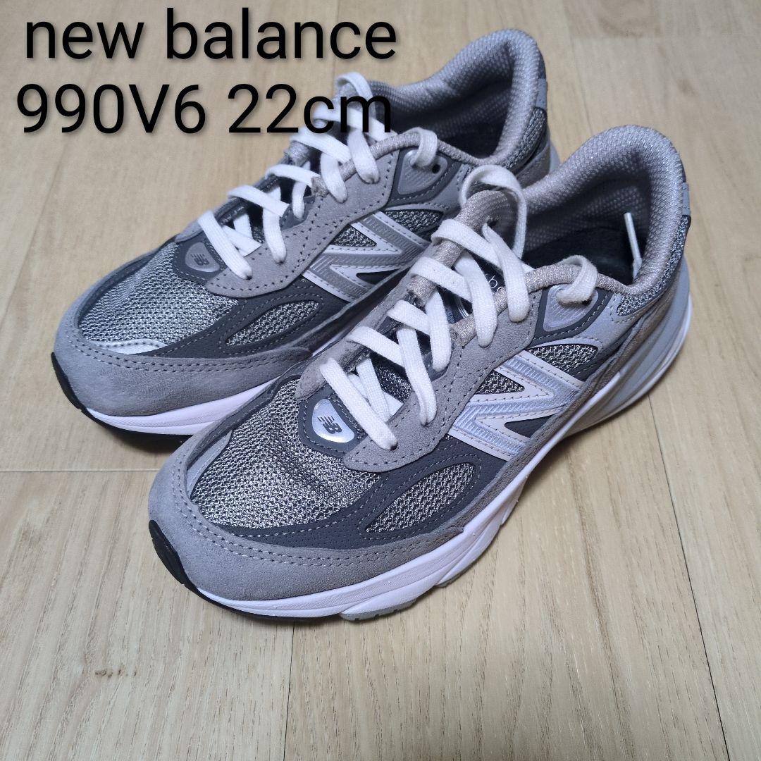 New Balance990V6 22cmグレー - メルカリ