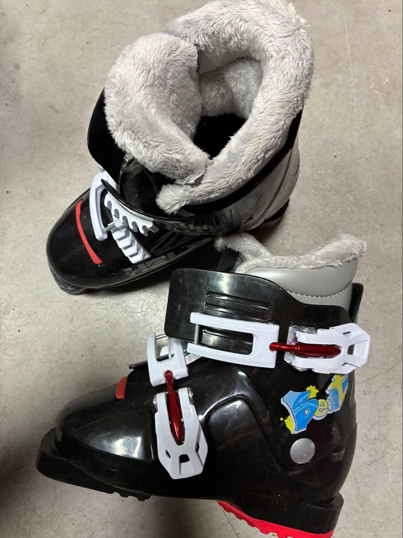 美品KAZAMA 板86cmスキーセット靴18or19or20cm - メルカリ