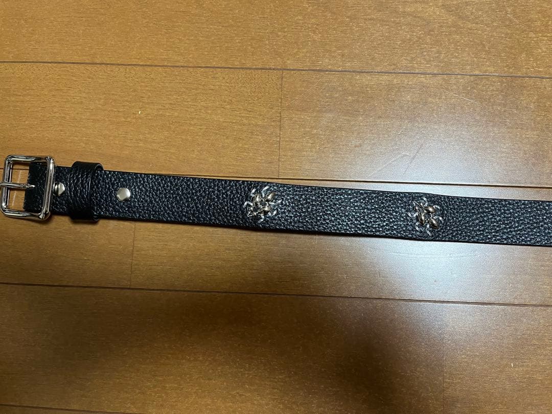 タトゥースタジオヤマダメタルジャケット別注 \"BUG\" レザーベルト 32