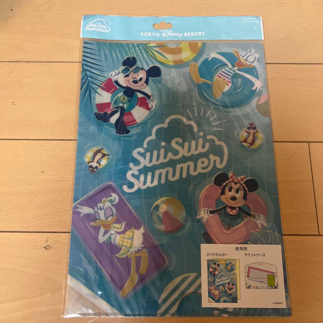 東京ディズニーリゾート 夏のクリアファイルとチケットケースセット